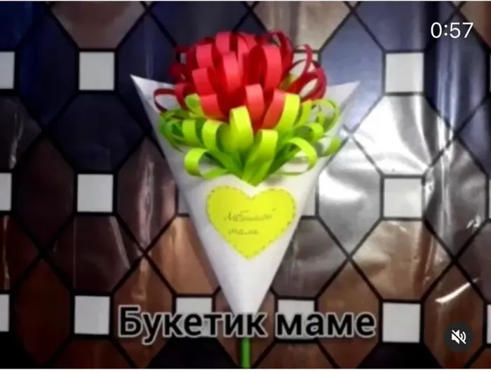 Мастер класс Букетик для мамы