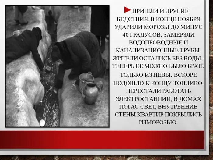 слайд к теме Блокада Ленинграда